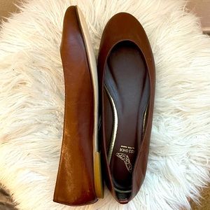 Saks 5th Avenue Brown Ballet Flats